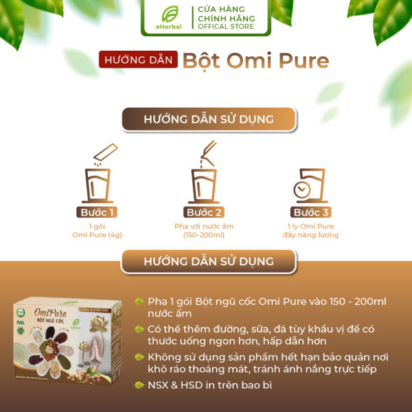 Hộp Bột Ngũ Cốc Cao Cấp OmiPure (29 loại hạt) - Ảnh 2