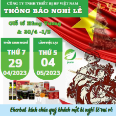 Thông báo nghỉ lễ Giỗ tổ Hùng Vương và 30/04 – 01/05