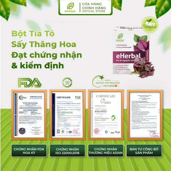 Bột Tía Tô sấy thăng hoa e-Perilla - Hình ảnh 2