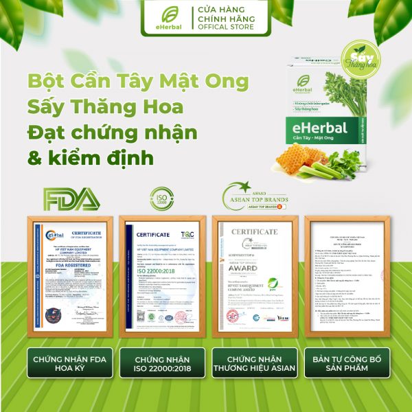 Bột Cần tây Mật ong Eherbal sấy thăng hoa - Hình ảnh 2