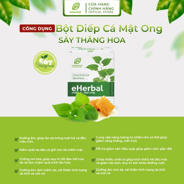 Bột Diếp cá mật ong eHerbal sấy thăng hoa - Hình ảnh 2