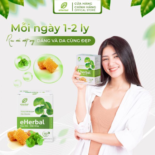 Bột Rau má Mật ong Eherbal sấy thăng hoa - Hình ảnh 3