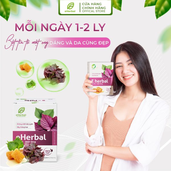 Bột Tía tô mật ong eHerbal sấy thăng hoa - Hình ảnh 3