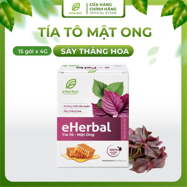 Bột Tía tô mật ong eHerbal sấy thăng hoa