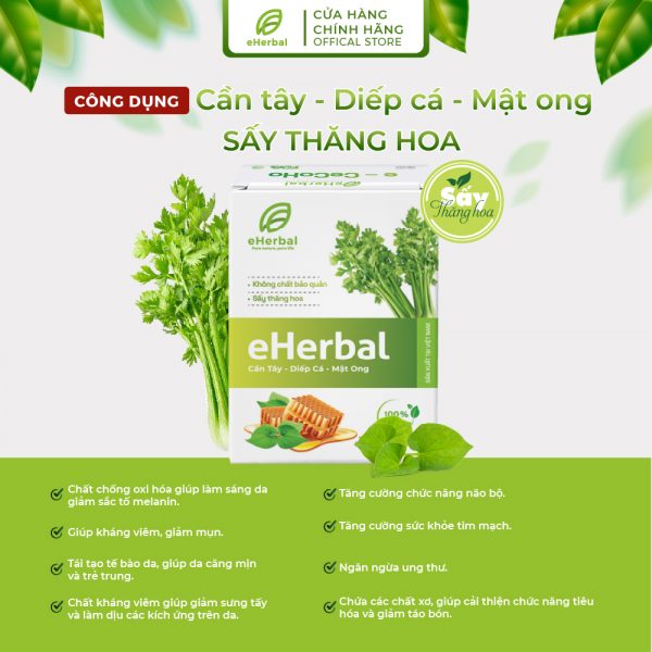 Bột Cần tây - Diếp cá - Mật ong Eherbal sấy thăng hoa - Hình ảnh 2