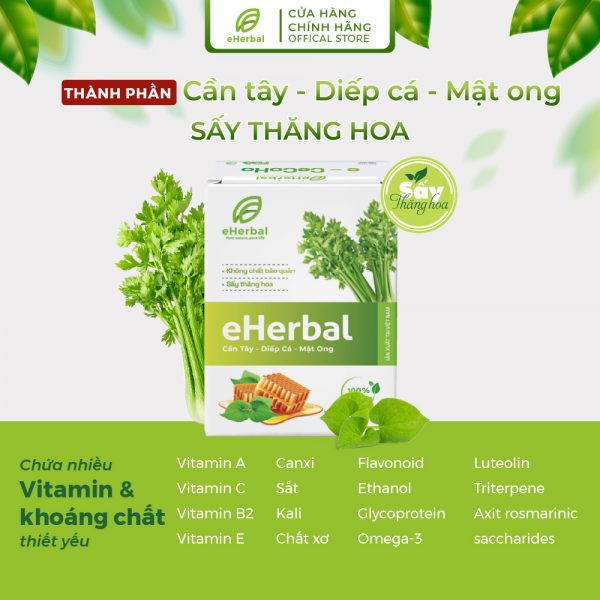 Bột Cần tây - Diếp cá - Mật ong Eherbal sấy thăng hoa - Hình ảnh 3