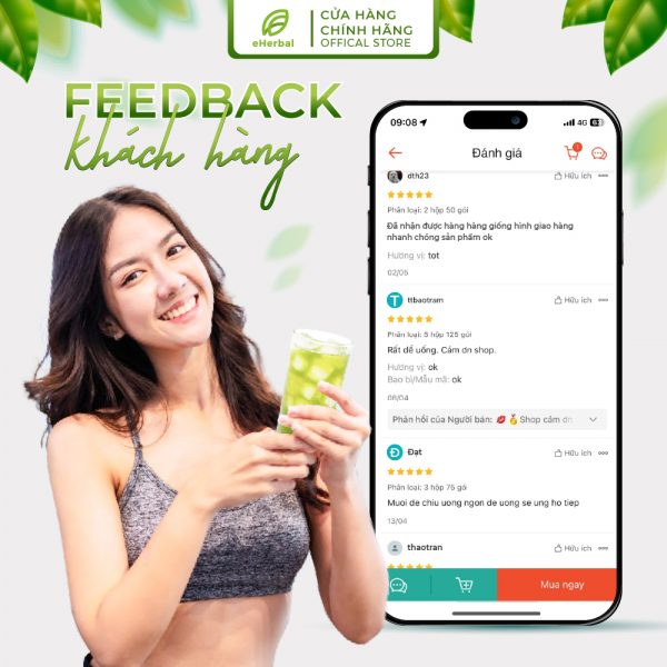 Bột Cần tây - Diếp cá - Mật ong Eherbal sấy thăng hoa - Hình ảnh 7