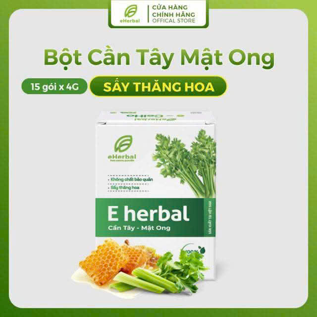 CẦN TÂY & MẬT ONG SẤY THĂNG HOA – Hộp 60g(15 gói x 4g)