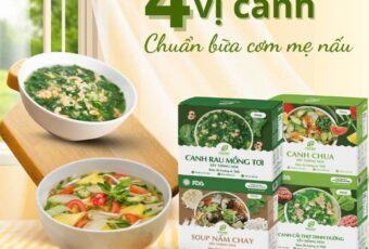 4 VỊ CANH eHerbal – CHUẨN BỮA CƠM MẸ NẤU. Canh ngon – tròn vị – đầy yêu thương