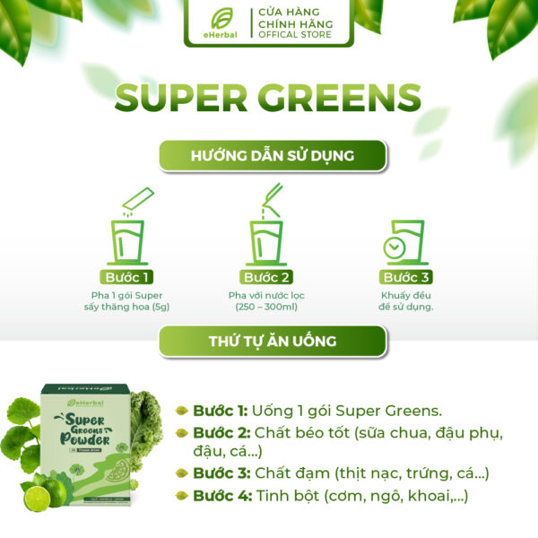 Bột rau xanh tổng hợp (Super Greens Powder) - Ảnh 2