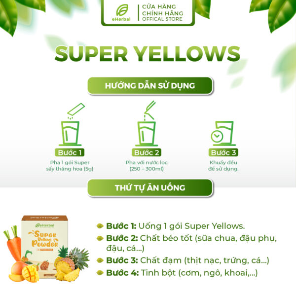 Bột detox tiêu hóa (Super yellows powder) - Ảnh 2