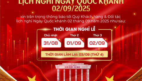 🇻🇳 THÔNG BÁO LỊCH NGHỈ LỄ QUỐC KHÁNH 02/09/2025 🇻🇳