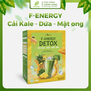 Cải Kale – dứa – mật ong F- enery detox