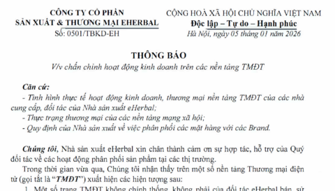 Công văn thông báo sàn thương mại điện tử gửi tới toàn thể Quý khách hàng, đối tác kinh doanh