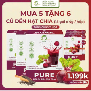 Bột củ dền hạt chia – Hộp 60g (4g/1 gói)