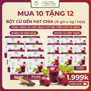 Bột củ dền hạt chia – Hộp 60g (4g/1 gói)