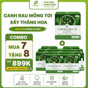 eSoup Canh rau mồng tơi sấy thăng hoa eHerbal