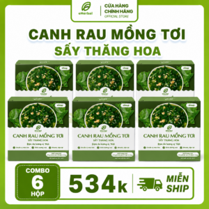 eSoup Canh rau mồng tơi sấy thăng hoa eHerbal