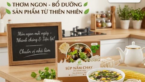 🌿 SÚP NẤM CHAY SẤY THĂNG HOA eHerbal 🌿