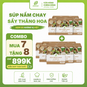 eSoup Nấm Chay Sấy thăng hoa (Hộp 6 gói)