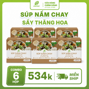 eSoup Nấm Chay Sấy thăng hoa (Hộp 6 gói)