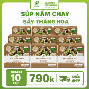 eSoup Nấm Chay Sấy thăng hoa (Hộp 6 gói)