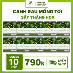 eSoup Canh rau mồng tơi sấy thăng hoa eHerbal