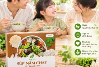 🍄 SÚP NẤM CHAY SẤY THĂNG HOA eHerbal – tiện lợi cho bữa ăn thanh nhẹ 🌿