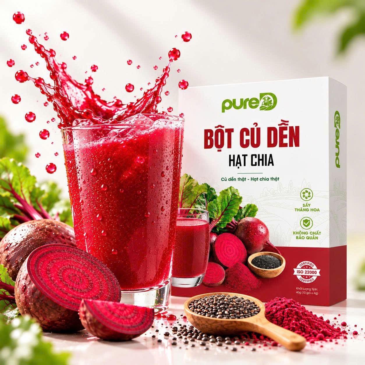 ❤️ BỘT CỦ DỀN HẠT CHIA – TIỆN LỢI TỪ NGUYÊN LIỆU TỰ NHIÊN