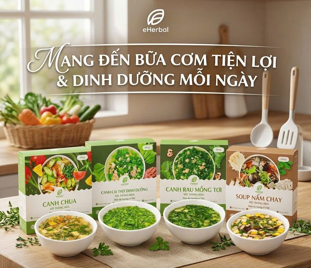 🍲 CANH SẤY THĂNG HOA eHERBAL – TIỆN LỢI CHO BỮA CƠM GIA ĐÌNH 🌿